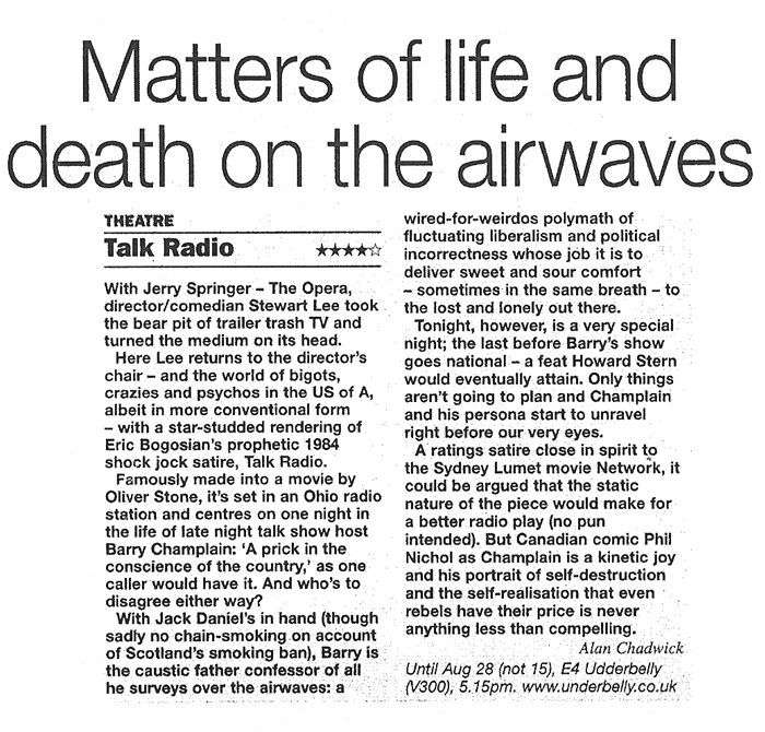 Matters Of Life & Death On The Airwaves