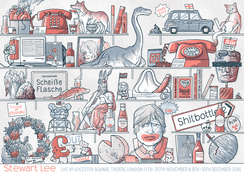 Stewart Lee Comedy Vehicle 3 – Art Print / Poster by Luke Drozd
