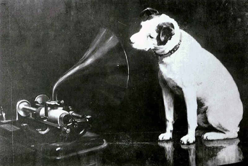 Nipper / HMV - A Dog listening to classical music