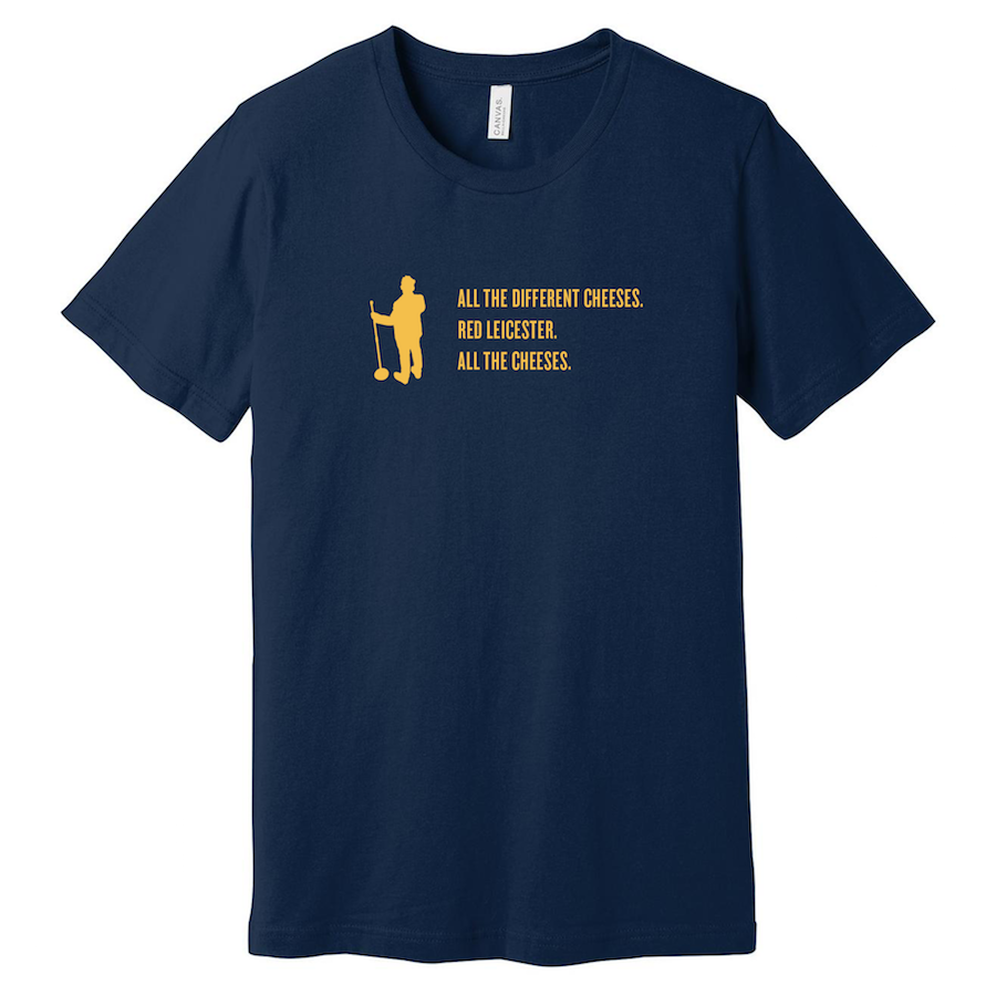 Cheeses T Shirt (navy / mustard)