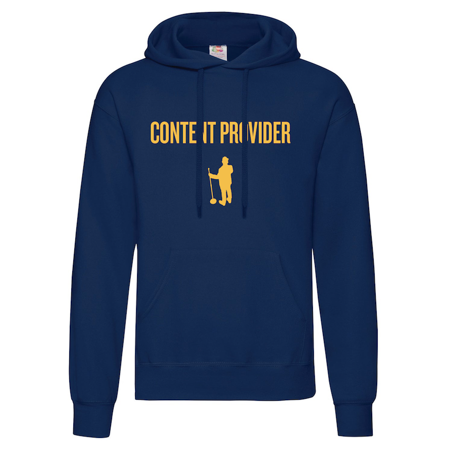 Content Provider Blue / Yellow Hoodie
